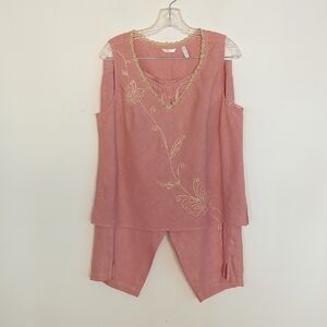 Kleen Pantsuit embroideered with drawstring pants